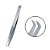 Pinça Nagaraku Extensão de Cílios Volume Russo N-05-2 Silver - Imagem 3