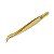 Pinça Ella Beauty para Alongamento Cílios Elegance Gold - Imagem 1