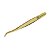Pinça Ella Beauty para Alongamento Cílios Elegance Gold - Imagem 2