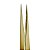 Pinça Ella Beauty para Alongamento Cílios Ponta Reta Gold - Imagem 4