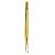 Pinça Ella Beauty para Alongamento Cílios Slim Curva Gold - Imagem 5