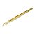 Pinça Ella Beauty para Alongamento Cílios Slim Curva Gold - Imagem 1