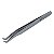 Pinça Ella Beauty Ponta Curvada Volume Russo Silver - Imagem 7