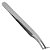 Pinça Ella Beauty Ponta Curva Mega Volume Silver - Imagem 4