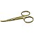 Tesoura Ella Beauty Profissional Sobrancelhas Ponta Curva Gold - Imagem 2