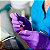 Luva Unigloves Látex com Pó Clássico Premium Quality Purple - Imagem 5