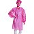 Avental Descartável Protdesc Manga Longa 20gm² Rosa Pink 10un - Imagem 3