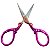 Tesoura Sobrancelhas Profissional Elegance Ponta Reta 9cm - Imagem 4