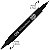 Caneta Marcador Multiuso Cis Duo Marker Ponta Dupla 1.0 e 0.7mm Preto - Imagem 2