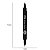 Caneta Marcador Multiuso Cis Duo Marker Ponta Dupla 1.0 e 0.7mm Preto - Imagem 3