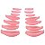 Pad de Silicone Master Modelo 1 L Curl Russo  7 Pares Rosa - Imagem 1