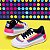 Tênis Infantil Pk Xd Pampili Arco-íris Glitter Branco - Imagem 6