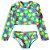 Biquíni Infantil Com Proteção Solar Cropped Amarelo Tip Top - Imagem 1