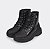 Bota Coturno Infantil Feminina Duda Glitter Verniz Preta - Imagem 1