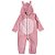Macacão Infantil Pelúcia Plush Coelhinha Rosa Tip Top Toddler - Imagem 1