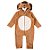 Macacão Infantil Pelúcia Plush Leãozinho Toddler Tip Top - Imagem 1