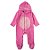 Macacão Infantil Pelúcia Plush Bebê Rosa Tip Top - Imagem 1