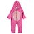 Macacão Infantil Pelúcia Plush Rosa Tiptop Toddler - Imagem 1