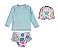 Conjunto De Praia Infantil Com Chapeu Proteção Solar Cupcakes Tip Top - Imagem 2