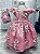 Vestido Infantil Realeza Rendado Rosa - Imagem 1
