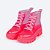 Bota Infantil Feminina Isa Glee Transparente e Rosa Pampili - Imagem 1