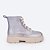 Bota Coturno Tweenie Ibiza Glee Transparente e Nude Pampili - Imagem 2
