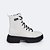 Bota Coturno Feminina Tweenie Store Tratorada Branca - Imagem 2