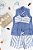 Conjunto Infantil Feminino Trio Laluce Tandy Bee azul claro - Imagem 1