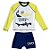 Conjunto De Praia Infantil Com Proteção Solar Tubarão Kids - Imagem 1