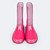 Galocha Bota Infantil Pampili Lulu Led Transparente Glitter Rosa - Imagem 1