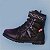 Bota Coturno Infantil Feminina Pampili Rubi Matelassê Comfy Preto - Imagem 1