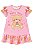 Vestido infantil em Molecotton Kukiê Rosa - Imagem 1