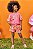 Conjunto de Blusa Boxy Over e Shorts em Malha Fresh Kukiê Coral - Imagem 2