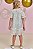 Vestido Infantil em Paetê Shine Kukiê off white - Imagem 3