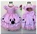 Vestido de Festa Infantil Minnie Rosa Realeza Luxo - Imagem 2