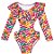 Maiô/Body Infantil Manga Longa Com Proteção Solar Tip Top - Imagem 1