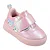 Tênis Infantil Pampili Yumi Led Holográfico Rosa - Imagem 1