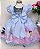 Vestido Alice No País Das Maravilhas Festa Infantil Luxo - Imagem 2