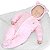 Macacão Longo Paraiso Menina Plush com Capuz Rosa Claro - Imagem 2