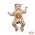 Macacão Infantil Pelúcia Plush Girafa Bebê Tip Top - Imagem 1