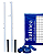 Kit Profissional Linha Premium Completo de Beach Tennis Personalizado com Poste Fixo - Imagem 1
