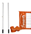 Kit Profissional Linha Premium Completo de Volei  com Poste Fixo- Smash - Imagem 5