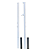 Kit de Rede de Beach Tennis Profissional Linha Premium Completo -Com Poste Fixo - Imagem 4