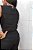 Blusa Linho Preto Cropped Cavada Gola Barca com Fenda na Barra - Imagem 10