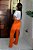 Calça Linho Laranja Pantalona com Elástico Atrás e Nervuras Finas nos Bolsos Traseiros - Imagem 7