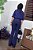 Calça Alfaiataria Azul-Marinho Flare com Pala no Zíper e Bolsos Verdugos Frontais e Bolsos Traseiros com Nervuras - Imagem 6