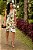 Vestido Viscocrepe Estampado com Alças e Amarração Reguladora nos Ombros - Imagem 1