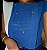 Blusa Crepe Azul Aço Manga Curta com Nervuras Frontais na Horizontal - Imagem 10