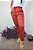Calça Sarja Terracota Calça Pijama com Bolsos Frontais e Bolsos Verdugos Traseiros - Imagem 1