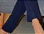 Calça Alfaiataria Azul Escuro Reta com Nervuras Horizontais no Quadril e Bolsos - Imagem 5
